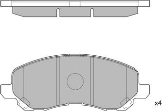 Hagen GP1360 - Комплект спирачно феродо, дискови спирачки vvparts.bg