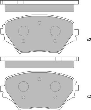 Magneti Marelli BP1291 - Комплект спирачно феродо, дискови спирачки vvparts.bg