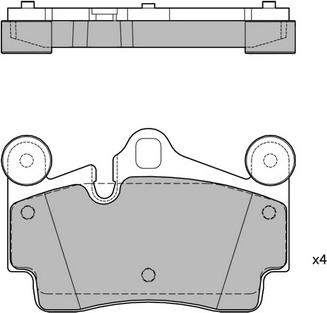 Hagen GP2198 - Комплект спирачно феродо, дискови спирачки vvparts.bg