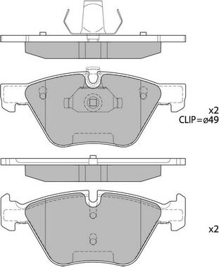 Hagen GP2159 - Комплект спирачно феродо, дискови спирачки vvparts.bg