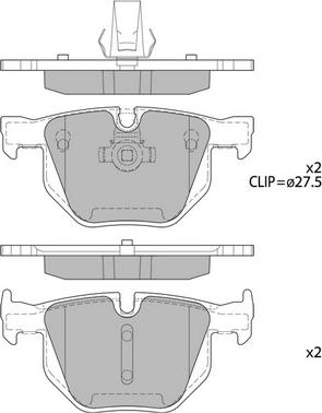 Hagen GP2158 - Комплект спирачно феродо, дискови спирачки vvparts.bg