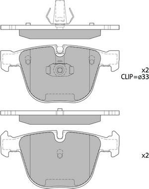 Hagen GP2164 - Комплект спирачно феродо, дискови спирачки vvparts.bg