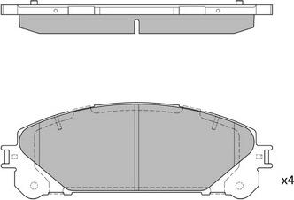 Hagen GP2137 - Комплект спирачно феродо, дискови спирачки vvparts.bg