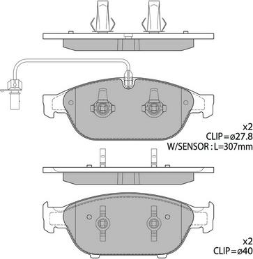 Hagen GP2316 - Комплект спирачно феродо, дискови спирачки vvparts.bg