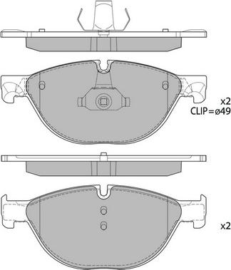 Hagen GP2212 - Комплект спирачно феродо, дискови спирачки vvparts.bg