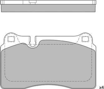 Hagen GP2231 - Комплект спирачно феродо, дискови спирачки vvparts.bg