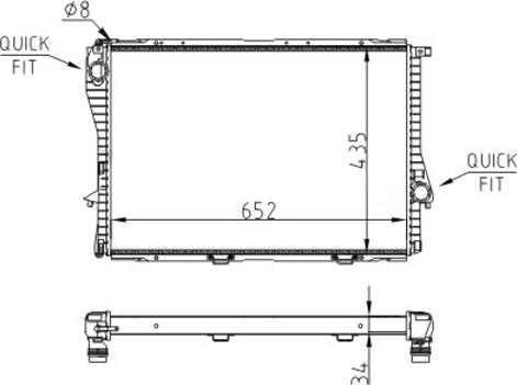 Hart 643 016 - Радиатор, охлаждане на двигателя vvparts.bg