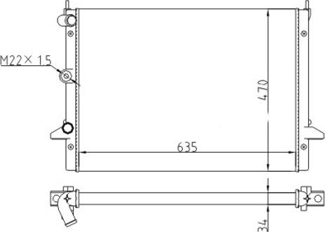 Hart 605 920 - Радиатор, охлаждане на двигателя vvparts.bg