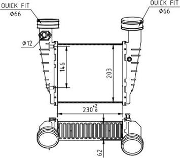 Hart 605 580 - Интеркулер (охладител за въздуха на турбината) vvparts.bg