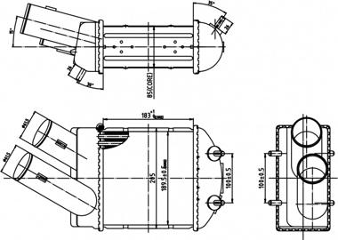 Hart 605 578 - Интеркулер (охладител за въздуха на турбината) vvparts.bg