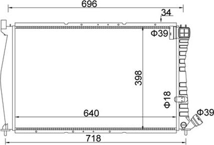 Hart 605 882 - Радиатор, охлаждане на двигателя vvparts.bg