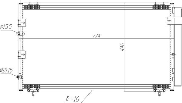 Hart 605 736 - Кондензатор, климатизация vvparts.bg