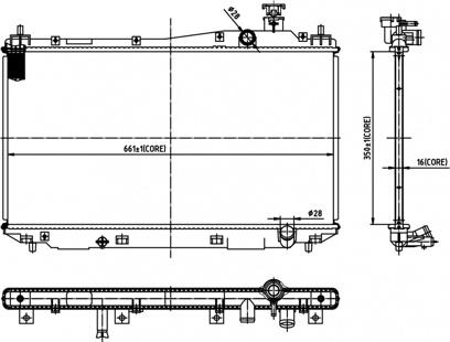 Hart 606 418 - Радиатор, охлаждане на двигателя vvparts.bg