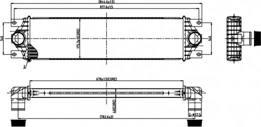 Hart 606 481 - Интеркулер (охладител за въздуха на турбината) vvparts.bg