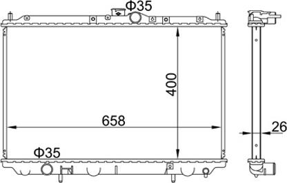 Hart 606 429 - Радиатор, охлаждане на двигателя vvparts.bg