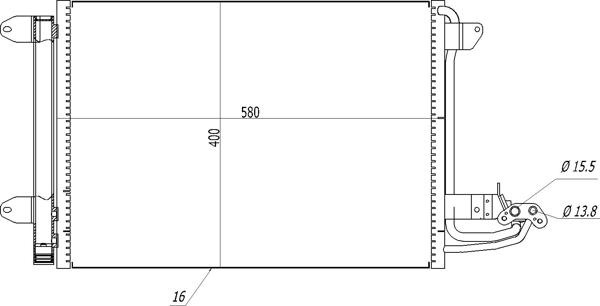 Hart 606 472 - Кондензатор, климатизация vvparts.bg