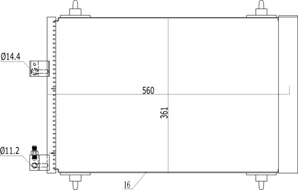 Hart 606 541 - Кондензатор, климатизация vvparts.bg