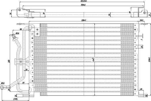 Hart 606 542 - Кондензатор, климатизация vvparts.bg