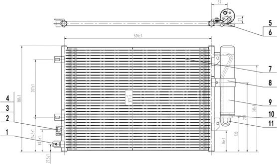 Hart 606 155 - Кондензатор, климатизация vvparts.bg