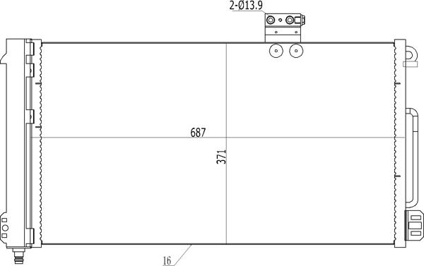 Hart 606 117 - Кондензатор, климатизация vvparts.bg