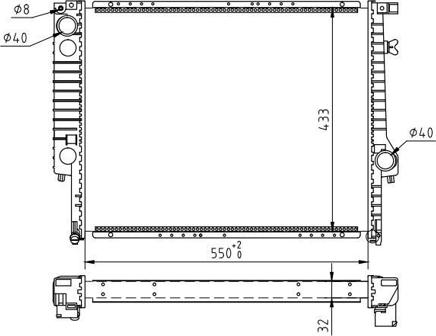 Hart 600 191 - Радиатор, охлаждане на двигателя vvparts.bg