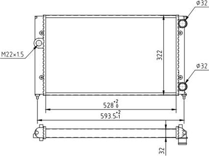 Hart 600 148 - Радиатор, охлаждане на двигателя vvparts.bg