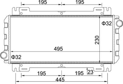 Hart 600 123 - Радиатор, охлаждане на двигателя vvparts.bg