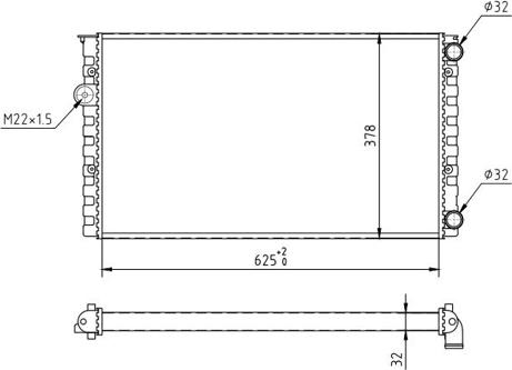 Hart 600 247 - Радиатор, охлаждане на двигателя vvparts.bg