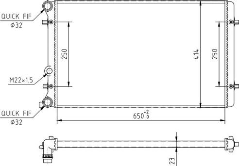 Hart 601 387 - Радиатор, охлаждане на двигателя vvparts.bg