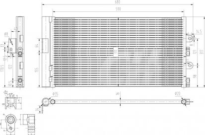 Hart 608 681 - Кондензатор, климатизация vvparts.bg