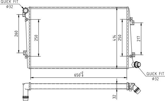 Hart 608 019 - Радиатор, охлаждане на двигателя vvparts.bg