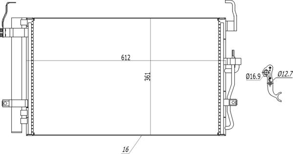 Hart 608 389 - Кондензатор, климатизация vvparts.bg