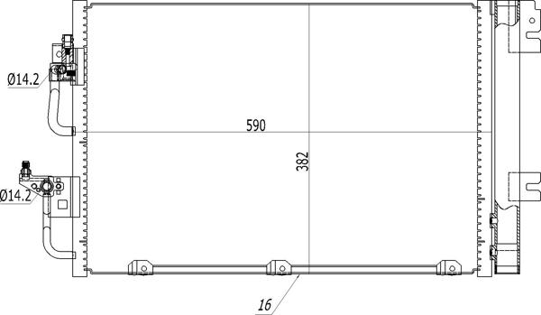 Hart 608 212 - Кондензатор, климатизация vvparts.bg