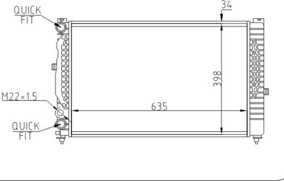 Hart 603 871 - Радиатор, охлаждане на двигателя vvparts.bg