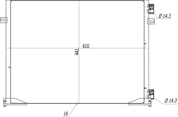 Hart 614 483 - Кондензатор, климатизация vvparts.bg