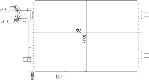 Hart 616 716 - Кондензатор, климатизация vvparts.bg