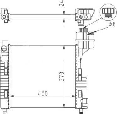 Hart 611 179 - Радиатор, охлаждане на двигателя vvparts.bg