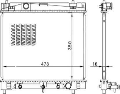 Hart 611 852 - Радиатор, охлаждане на двигателя vvparts.bg