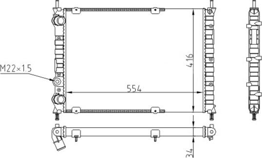 Hart 611 771 - Радиатор, охлаждане на двигателя vvparts.bg