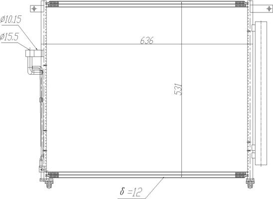 Hart 636 958 - Кондензатор, климатизация vvparts.bg