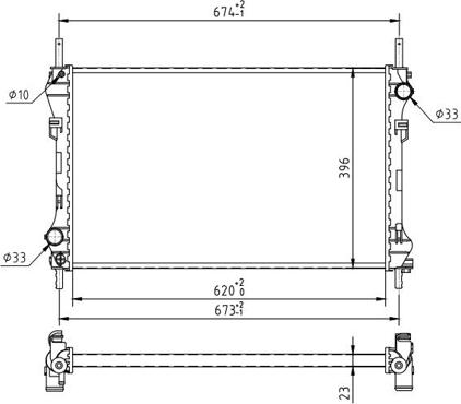 Hart 637 136 - Радиатор, охлаждане на двигателя vvparts.bg