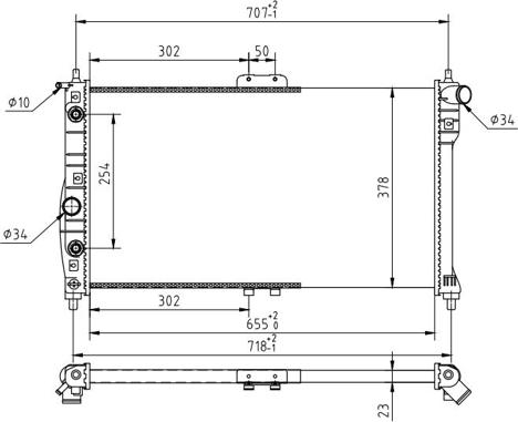 Hart 637 214 - Радиатор, охлаждане на двигателя vvparts.bg