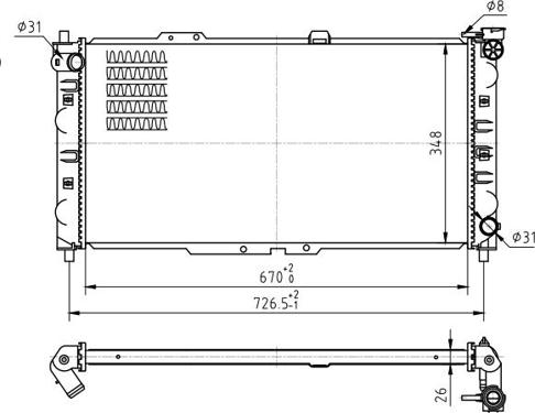 Hart 620 259 - Радиатор, охлаждане на двигателя vvparts.bg