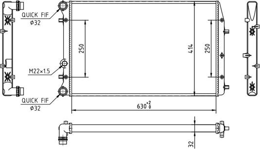 Hart 620 251 - Радиатор, охлаждане на двигателя vvparts.bg