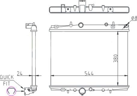 Hart 620 258 - Радиатор, охлаждане на двигателя vvparts.bg