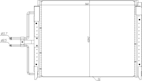 Hart 621 668 - Кондензатор, климатизация vvparts.bg