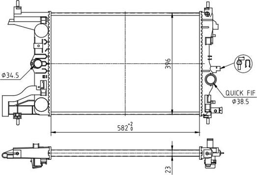 Hart 623 791 - Радиатор, охлаждане на двигателя vvparts.bg