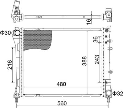 Hart 622 002 - Радиатор, охлаждане на двигателя vvparts.bg