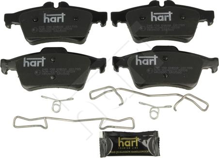 Hart 249 158 - Комплект спирачно феродо, дискови спирачки vvparts.bg