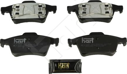 Hart 249 152 - Комплект спирачно феродо, дискови спирачки vvparts.bg